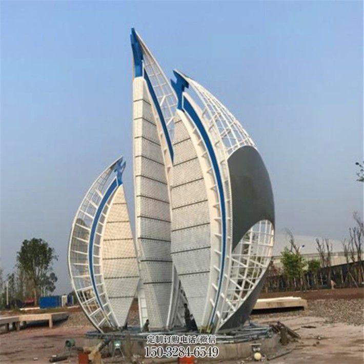 园林帆船雕塑,喷漆景观雕塑,喷漆形式 园林帆船雕塑,喷漆景观雕塑,喷漆形式